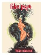 Folies Bergère - Paris, France - Folies Chéries (Crazy Darlings) - c. 1960 - Fine Art Prints & Posters