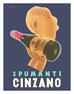 Spumanti Cinzano - Italian Sparkling Wine - c. 1951 - Giclée Art Prints & Posters