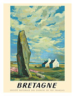 Brittany (Bretagne) - Northwest France - French National Railways (SNCF) - c. 1947 - Fine Art Prints & Posters
