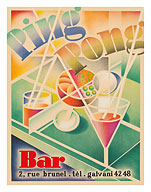 Ping Pong Bar - Paris, France - c. 1960's - Fine Art Prints & Posters