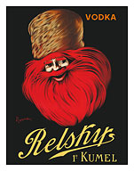 Vodka Relskys 1° Kumel - Liquor - Russian Cossack - c. 1909 - Fine Art Prints & Posters