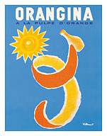 Orangina has Orange Pulp (A La Pulpe D’Orange) - c. 1965 - Fine Art Prints & Posters