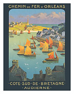 Southside of Brittany - Audierne, France - Orleans Railway - c. 1921 - Fine Art Prints & Posters