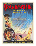 Frankenstein - Starring Boris Karloff and Mae Clarke - c. 1931 - Fine Art Prints & Posters