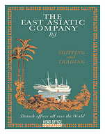 Denmark - Shipping and Trading Cruise Line - East Asiatic Company (EAC) - c. 1930's - Fine Art Prints & Posters