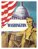 Washington, D.C. - Lincoln Memorial - c. 1951 - Fine Art Prints & Posters