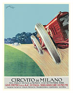1922 Italian Grand Prix at Monza Race Track - Milan, Italy - Giclée Art Prints & Posters