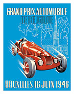 1946 Belgian Grand Prix - Brussels, Belgium - Formula One Auto Racing - Fine Art Prints & Posters