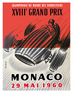 18th Monaco Grand Prix 1960 - Formula One Race Cars - Giclée Art Prints & Posters