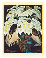 Flower Sellers (Vendedor de Flores) - Calla Lilies - c. 1943 - Fine Art Prints & Posters