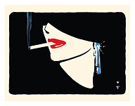 The Cigarette (La Cigarette) - Lady Smoking - Fine Art Prints & Posters