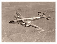 Lockheed Martin Constellation ‘Connie’ - Pan American World Airways - c. 1940's - Giclée Art Prints & Posters