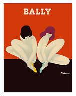 Lotus - Women Sitting Together - Bally Shoes - c. 1974 - Fine Art Prints & Posters