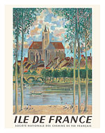 Island of France (Île-de-France) - French National Railways (SNCF) - c. 1958 - Fine Art Prints & Posters