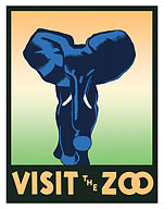 Visit the Zoo - Elephant - c. 1936 - Fine Art Prints & Posters