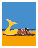 Mermaid Napping - c. 1989 - Giclée Art Prints & Posters