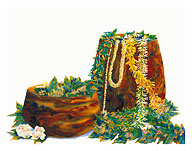 A Lei Never Forgotten - Hawaiian Leis, Koa Wood Bowls - Fine Art Prints & Posters