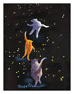 Cats in Space - Hawaiian Cats (Popoki) - Fine Art Prints & Posters