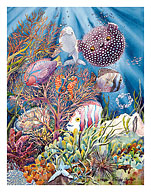 Coral Reef - Hawaiian Fish (I'a) - Fine Art Prints & Posters