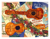 Joyous Sound of the Ukulele - Hawaiian Christmas (Mele Kalikimaka) - Fine Art Prints & Posters