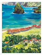 Kalaupapa - Hawaiian Island Molokai - Father Damien Leper Settlement - Fine Art Prints & Posters
