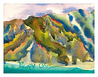 Koolau Blues - Oahu, Hawaii - Koolau Mountain Range - Fine Art Prints & Posters