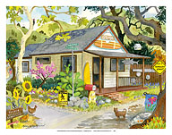 The Aloha House - Hawaii - Hawaiian Islands - Tropical Paradise - Fine Art Prints & Posters