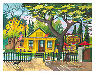 Hidden House Coffee Shop - San Juan Capistrano, California - Fine Art Prints & Posters