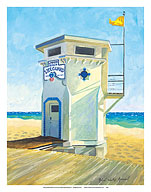 Laguna Beach Lifeguard Tower - Main Beach - California - Fine Art Prints & Posters