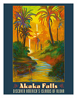 Akaka Falls Hawaii - Discover America's Islands of Aloha - Hamakua Big Island - Giclée Art Prints & Posters