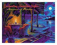 Enchanting Hawaiian Nights - Memories of Paradise - Romantic Moonlit Beach - Fine Art Prints & Posters