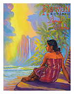 Hawaii - Mid-Pacific - Tropical Paradise - Giclée Art Prints & Posters