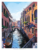 Garccio Venice - Narrow Venetian Canal - Fine Art Prints & Posters