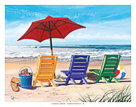 Beachy Keen - Beach Chair View - Fine Art Prints & Posters