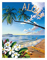 Distant Shores - Aloha - Hawaiian Island Paradise Ocean View - Fine Art Prints & Posters