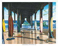 Pier Group - Surfboard Art - Fine Art Prints & Posters