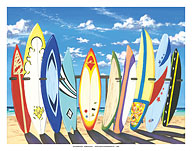 Group Hug - Surfboard Art - Fine Art Prints & Posters