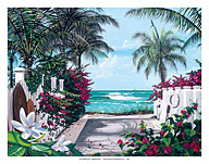 Pathway Paradise - Hawaiian Ocean View - Fine Art Prints & Posters