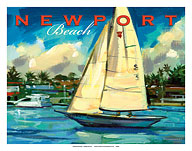 Newport Beach Sailing - California - Fine Art Prints & Posters