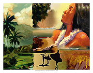 Surf Story - Hawaiian Woman - Surfers - Fine Art Prints & Posters