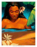 Water Girl - Hawaiian Island Woman - Fine Art Prints & Posters
