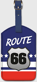 Route 66 - Leatherette Luggage Tags