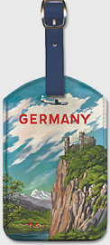 Pan American: Germany der Rhine - Leatherette Luggage Tags