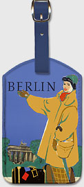 Berlin Germany - Leatherette Luggage Tags