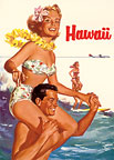 Hawaii - Northwest Orient Airlines - Hawaii Magnet
