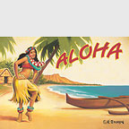 Aloha - Hawaii Magnet