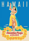 Hawaii - Canadian Pacific Airlines - Hawaiian Hula Dancer - Hawaii Magnet