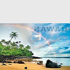 Rainbow Land - Hawaii Magnet