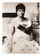 Queen Lili‘uokalani (Liliuokalani) - Portrait of the Hawaiian Queen (1838-1917) - Fine Art Black & White Carbon Prints