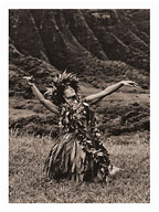 Dance To Pele - Hawaiian Hula - Fine Art Black & White Carbon Prints